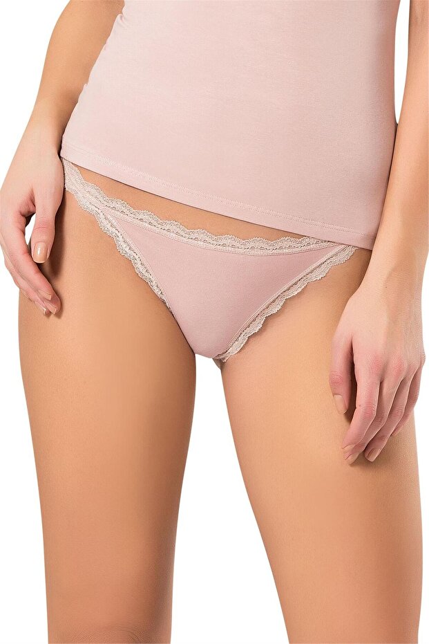 Women's Powder Lace Trimmed Panties