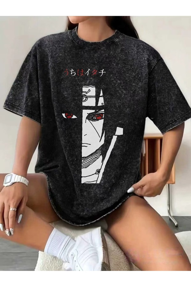 Unisex Cotton Oversized T-Shirt – Acid Washed Casual Comfort Style