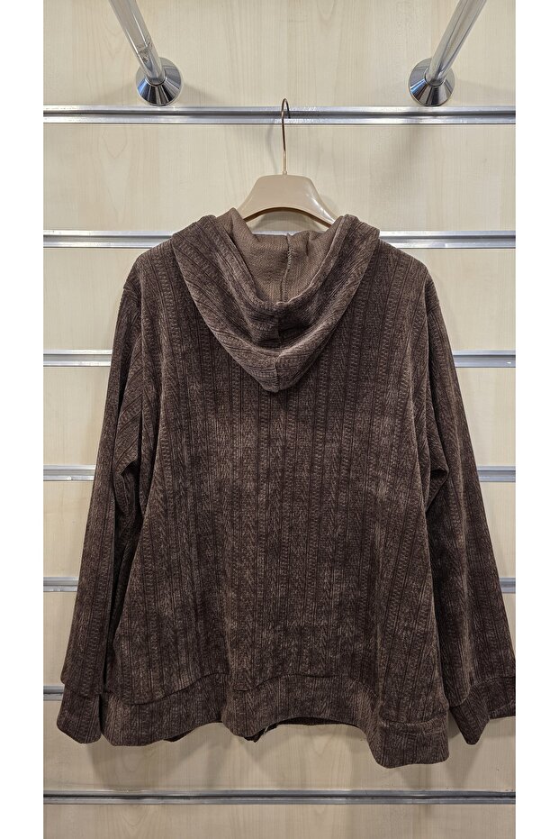 سترة مخملية بنمط بسيط - 2