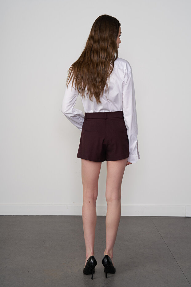 Pileli Mini Şort - 4