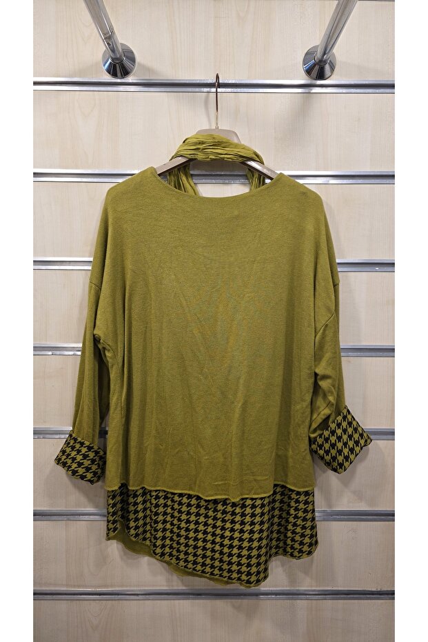 Bluză cu eșarfă - 5