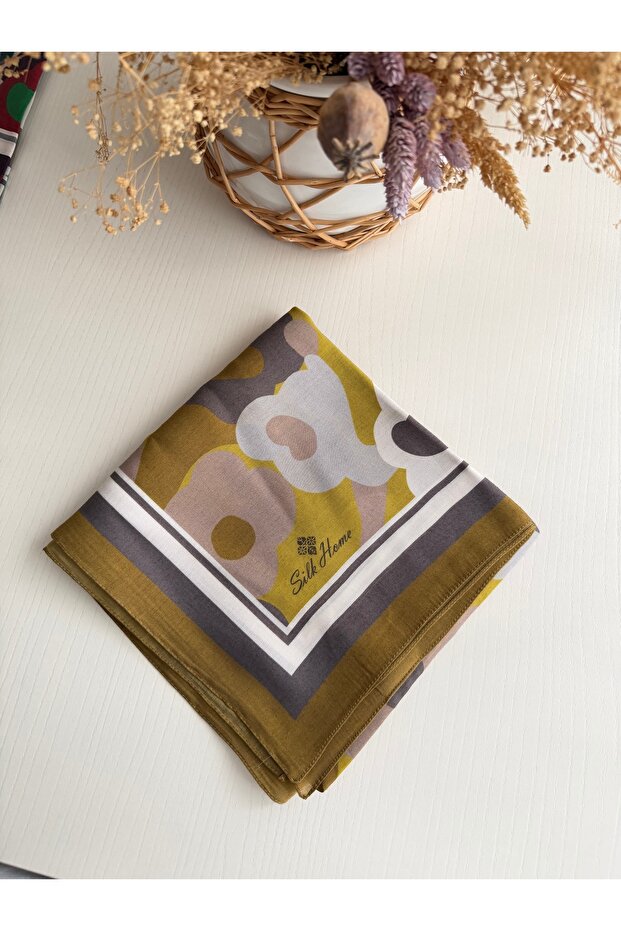 Silkhome aura eşarp çiçekli