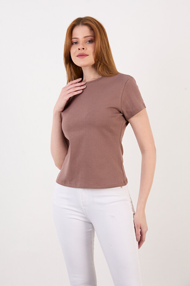 Short Sleeve Basic Bluz - 2