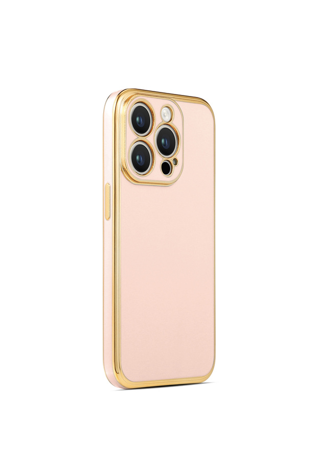 حافظة EFR Bark متوافقة مع هاتف iPhone 14 Pro - ذهبي وردي