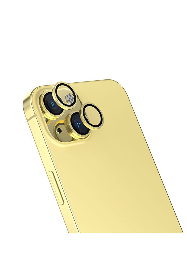 واقي كاميرا EFR CL-13 متوافق مع هاتف iPhone 15 Plus - أصفر