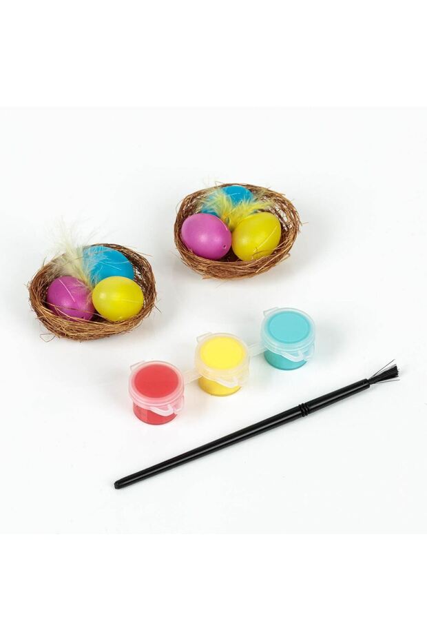 Creative Easter Set with Nesting Eggs Paint & Brush - 1