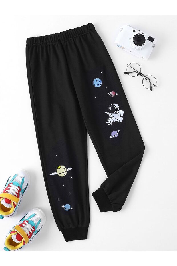 Astronaut, Moon, Planet Printed Girls/Boys Tracksuit