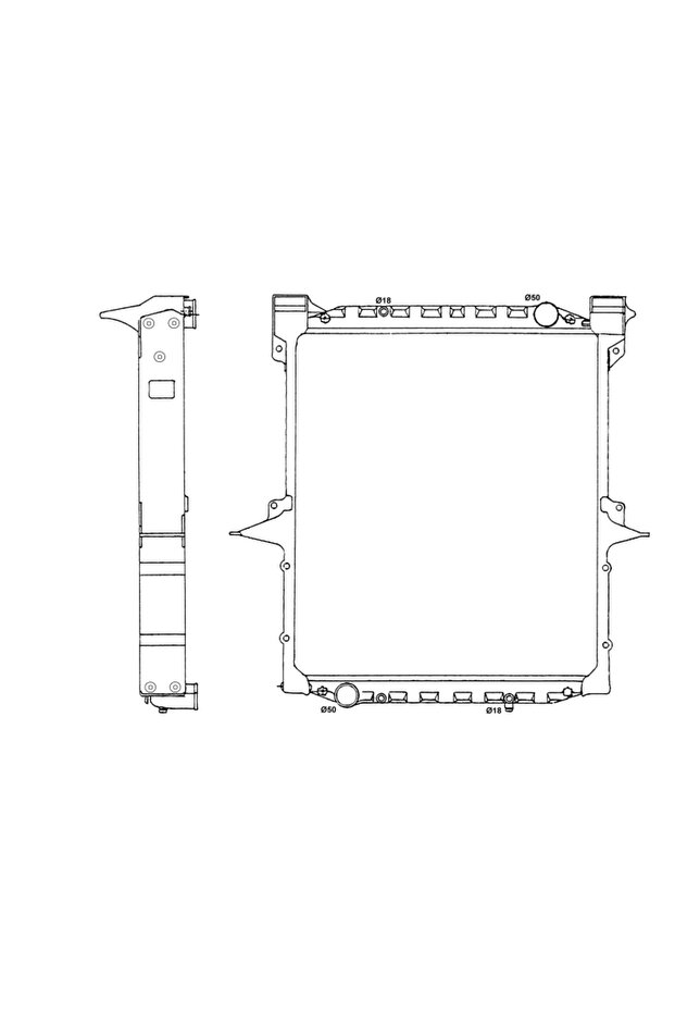 Engine Cooling Radiator Man M 2000 M - 5
