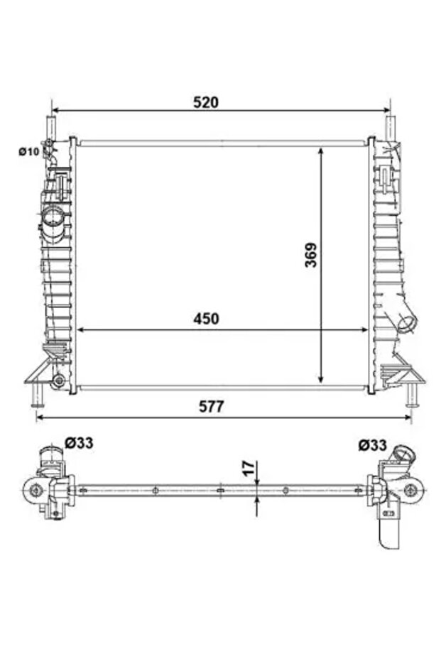 Engine Cooling Radiator Ford C-Max/Focus 2 - 6