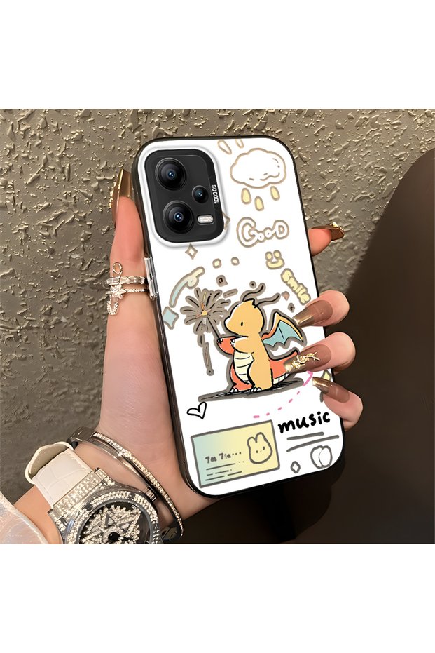 Redmi Note 12 5g Compatible High Quality Anti-Shock Dinosaur Pattern Case