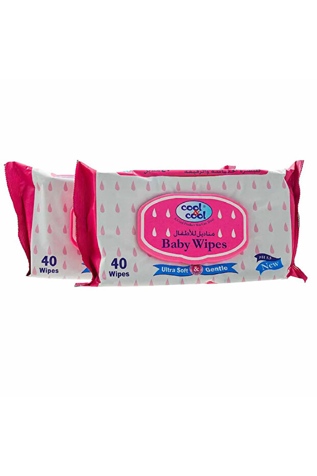 Gentle Wipes, Ultra Soft Baby Wipe, Dual Pack- 2X40's