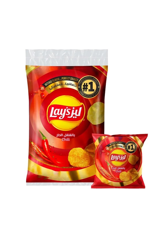 Intense Flavor Chili Flavor Potato Chips- 12X21gms