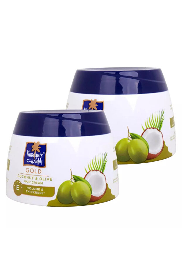 Gold Coconut And Olive Enriched Hair Cream For Volume & Thickness- 2X140gms