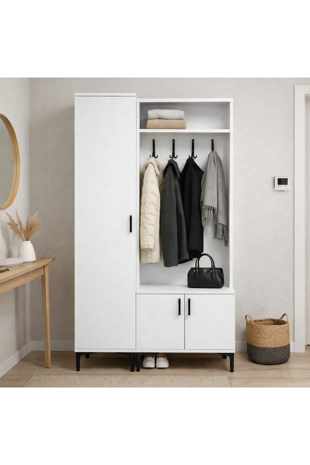 Rapid Portmanto beyaz - 1