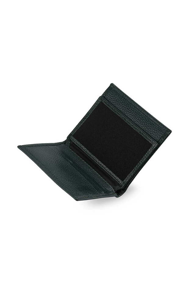 Yeşil 100% Deri Cüzdan - 3
