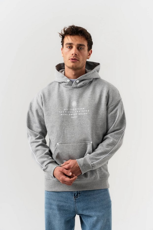 Tactical Kangaroo Pocket Detailed Sweatshirt Hoodie