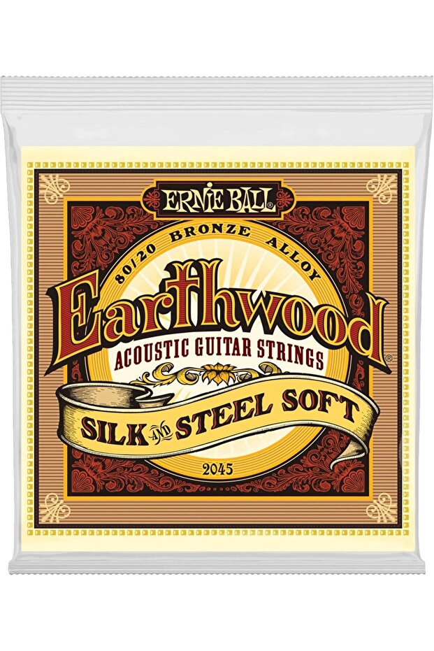 Earthwood Silk and Steel Soft 80/20 Bronze Acoustic Guitar Strings - 11-52 Gauge