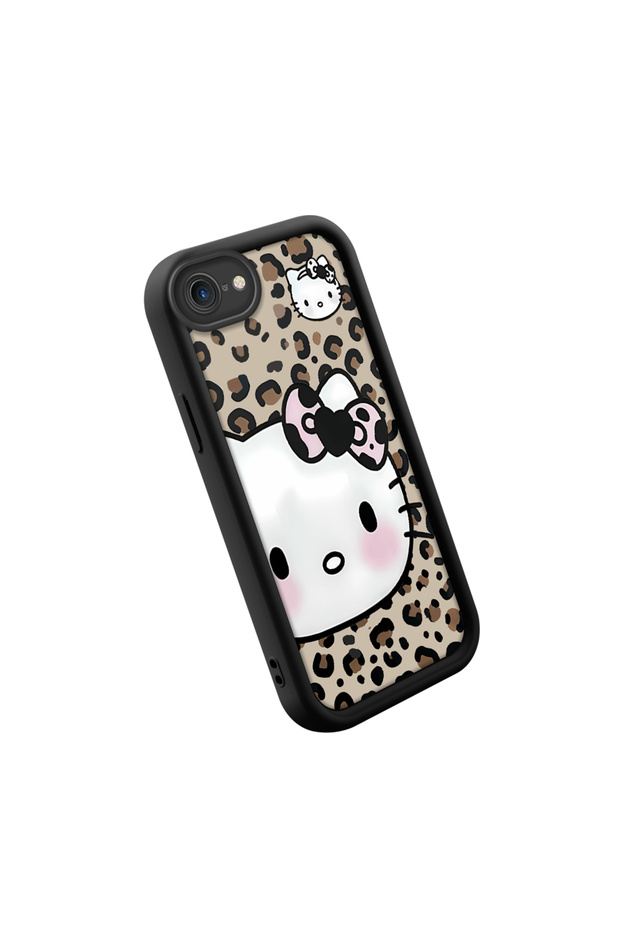 Stylish High Quality Leopard Pattern Cat Phone Case Compatible with iPhone 7/8/Se 2020 2022