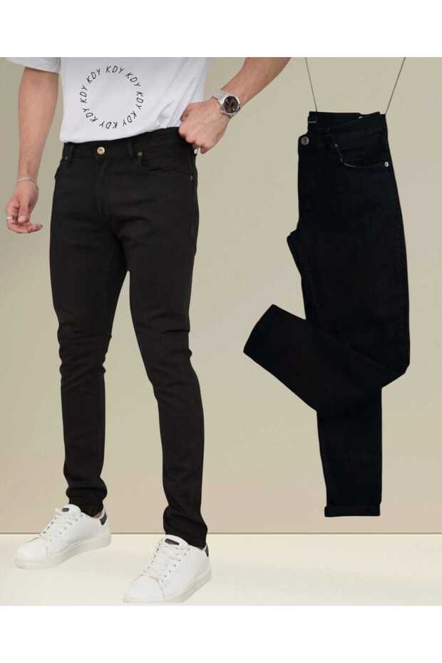Men's Regular Fit Straight Leg Stretchy Lycra Denim Jeans Trousers