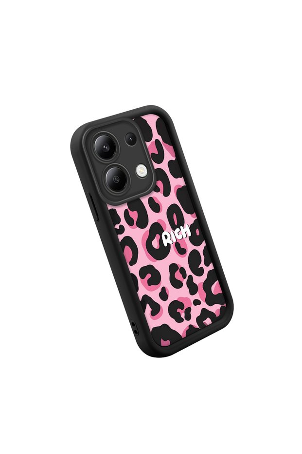 Redmi Note 13 Compatible Stylish High-Quality Leopard Pattern Cat Phone Case