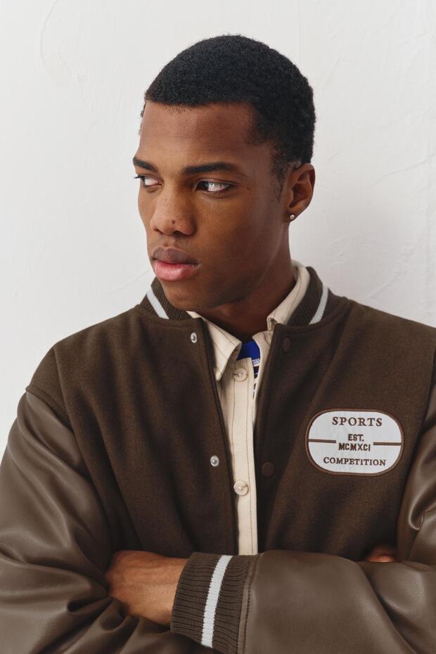 Brown bomber jacket - 6