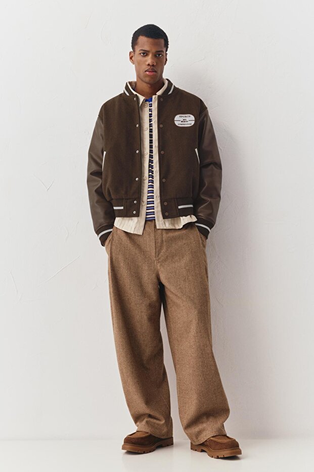 Brown bomber jacket - 3