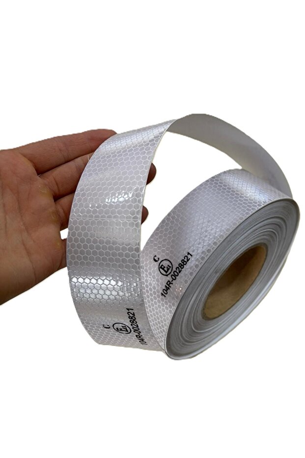 Reflective Reflective Phosphorescent Strip Tape White (10 Meters)