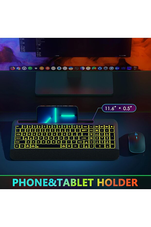 JOYACCESS Wireless Keyboard and Mouse Combo Backlit - 3