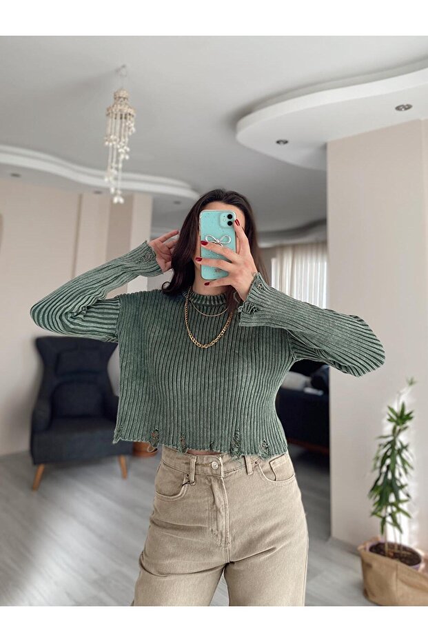 Washable Ripped Sweater