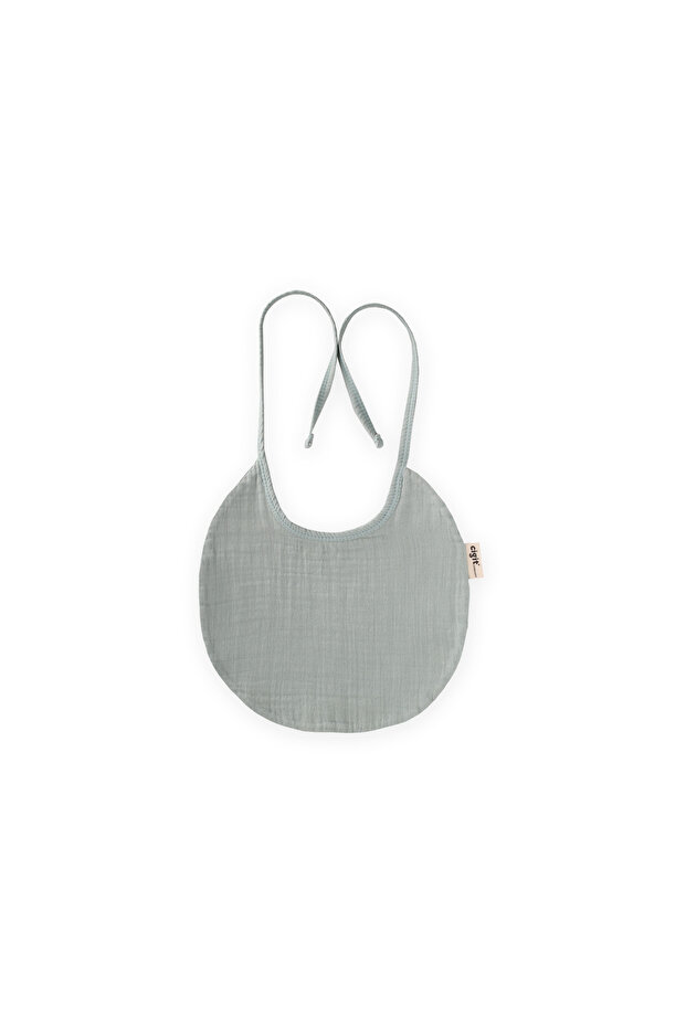 Organic Muslin Baby Bib Mint Green
