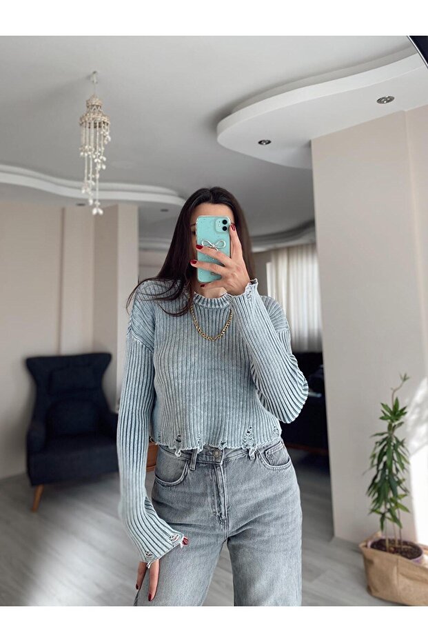 Washable Ripped Sweater