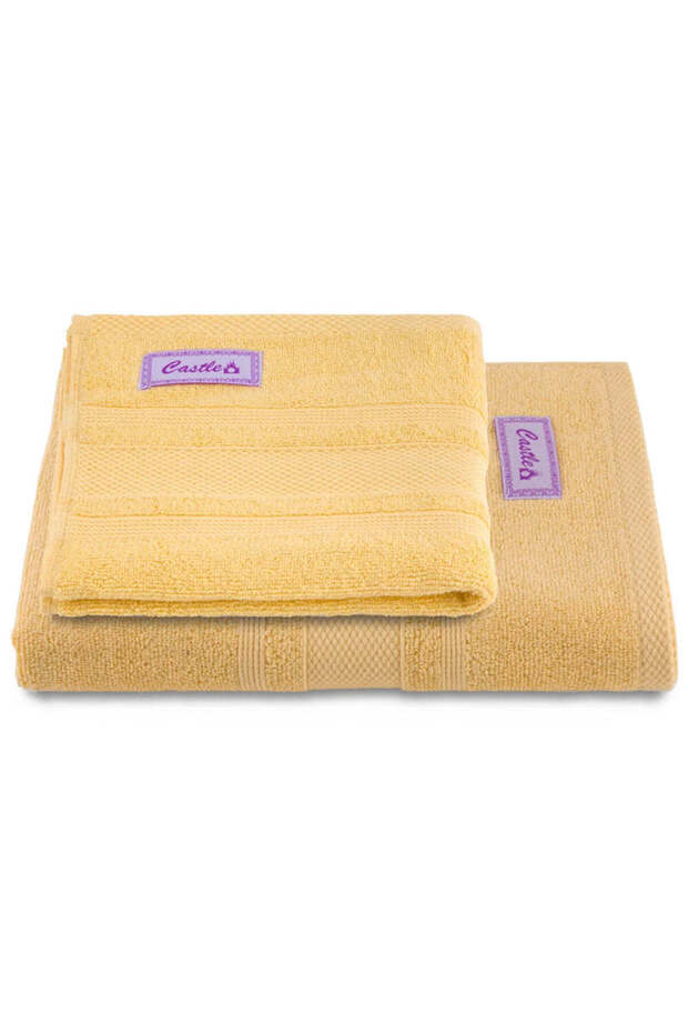 1 Hand Towel 50 x 90 Cm,1 Bath Towel 70 x 140 Cm 550 Gsm 100% Cotton Set of 02 Pcs
