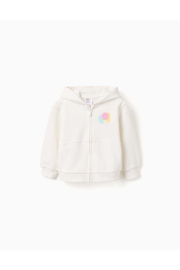 HOOD JACKET FLEECE, LIGHT BEIGE, 24/36M