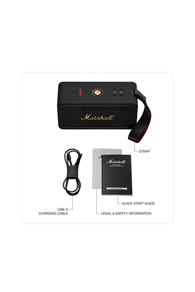 Middleton II Bluetooth Hoparlör, Black/Brass - 6