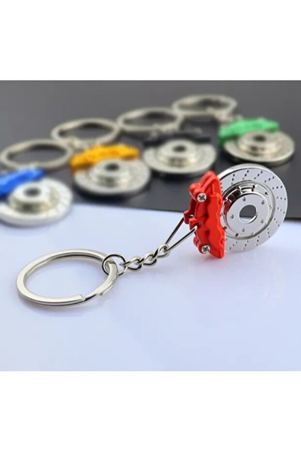 Brake Disc Keyring Black
