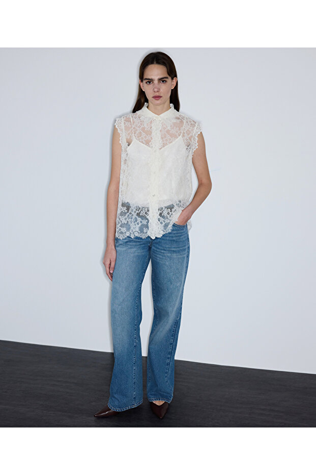 Dantel bluz - 2