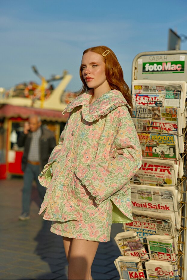 Flower Market Puff Ceket - 5