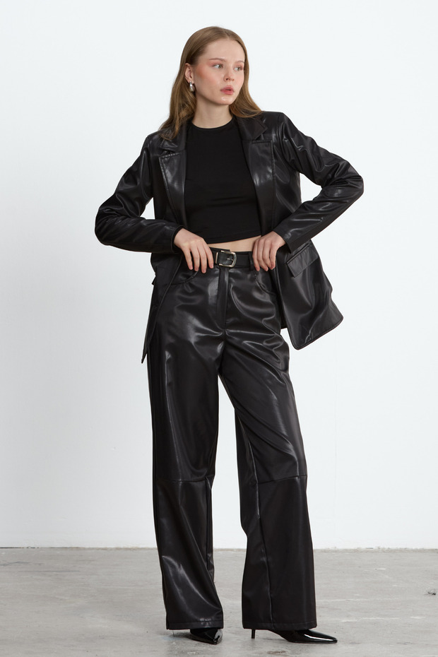 Black Nova Leather Jacket - 5