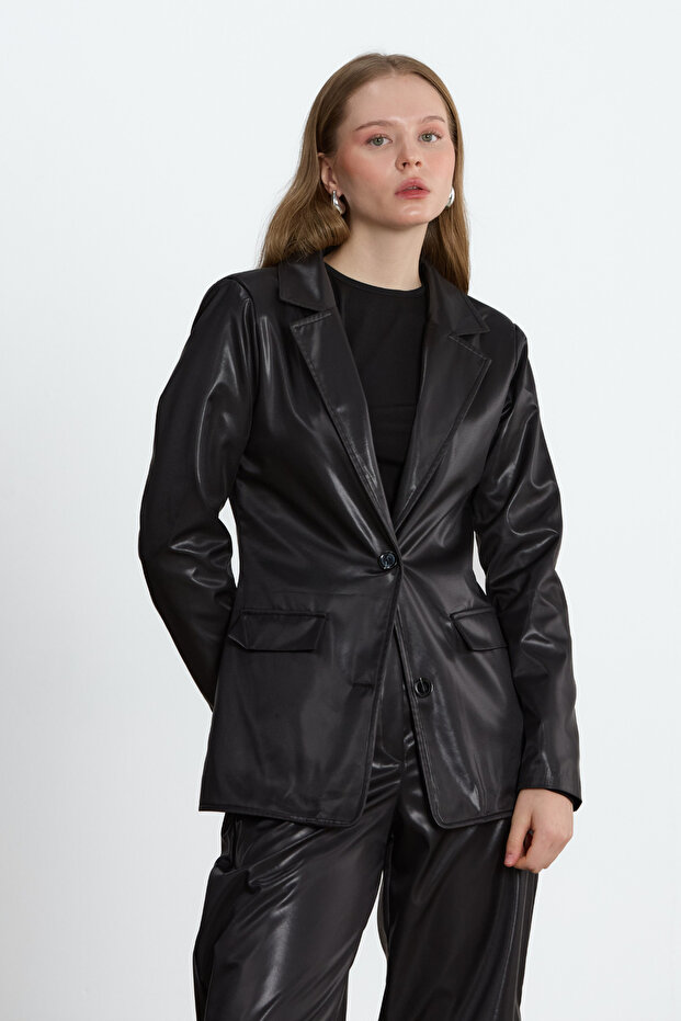 Black Nova Leather Jacket - 8