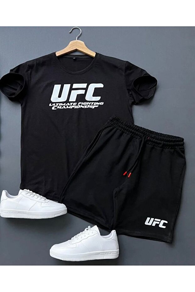 Unisex Shorts T-Shirt Set Ufc Print