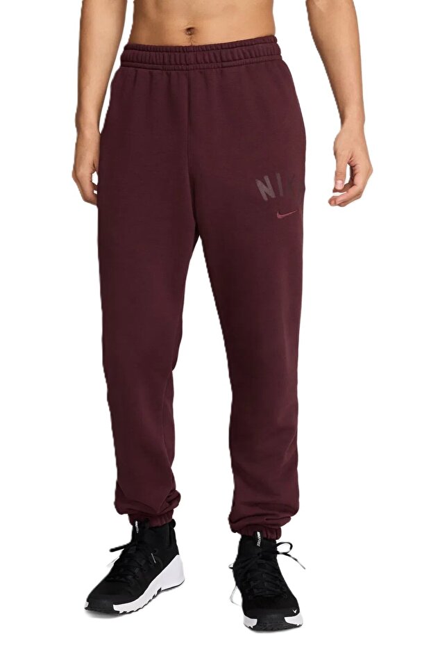 Swoosh Dri-Fit Pullover Eşofman Altı Bordo - 1