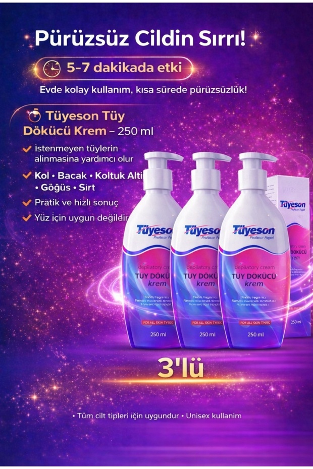 Tüy dökücü krem