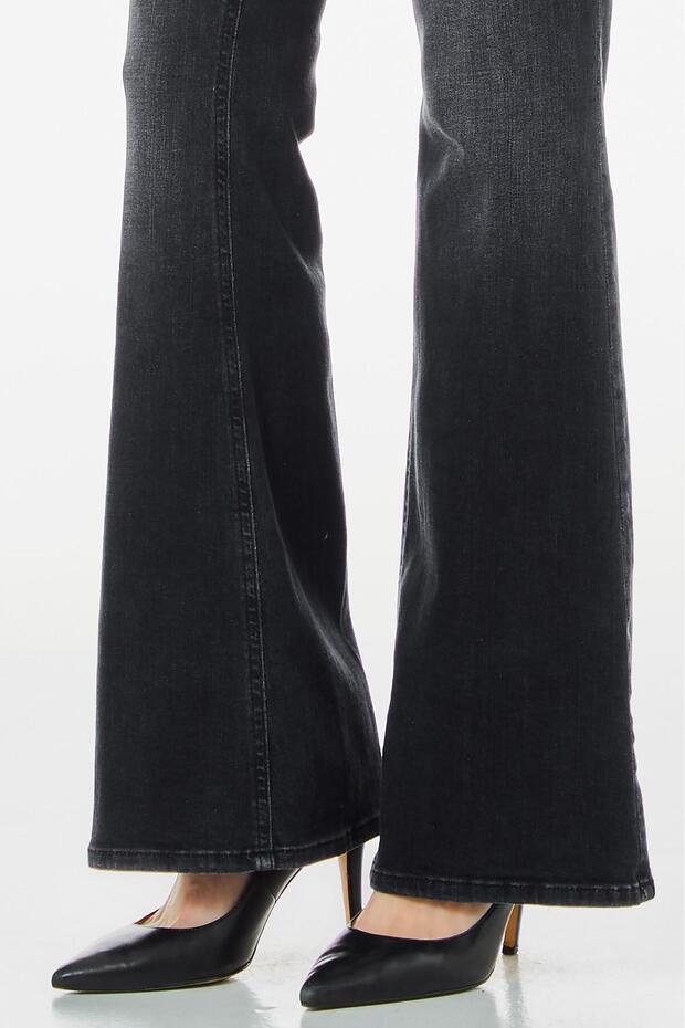 Antrasit İspanyol Paça Jean - 3