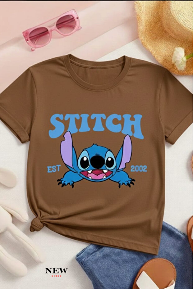 Stitch Printed Unisex Children's T-Shirt