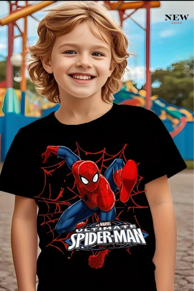 Spider-Man Printed Unisex Children's T-Shirt