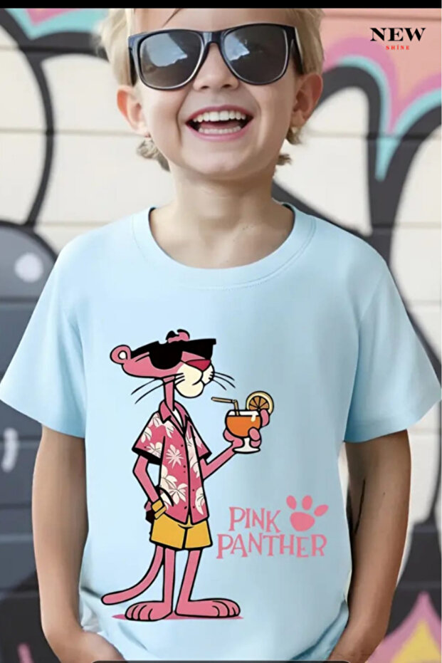Panter Printed Unisex Children's T-Shirt