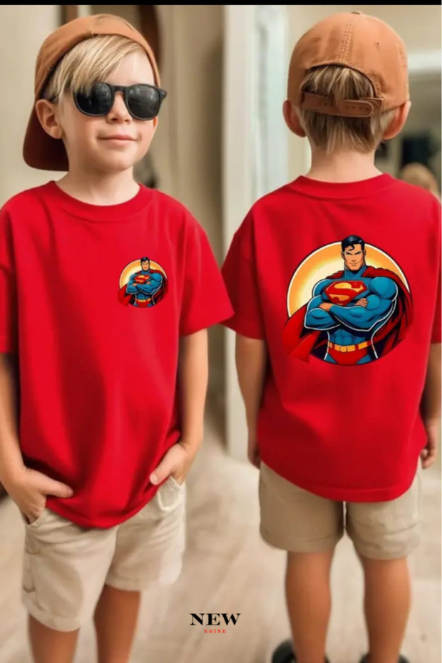 Superman Printed Unisex Children's T-Shirt