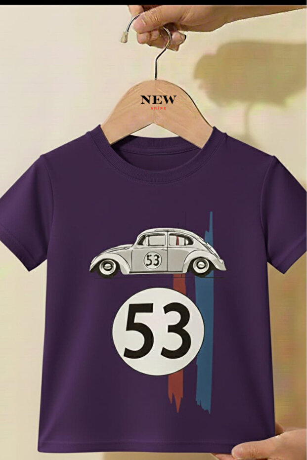 53 Car Printed Unisex Children's T-Shirt
