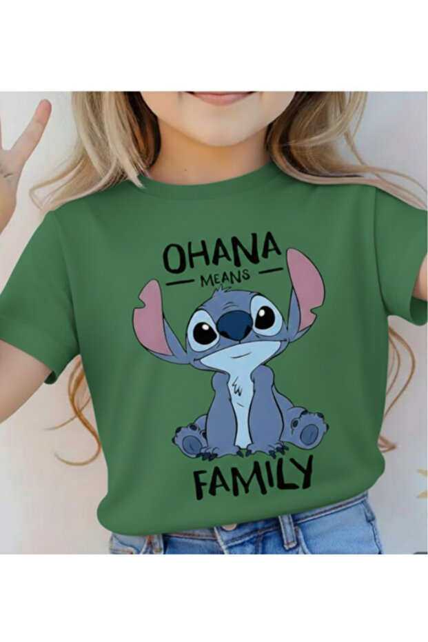 Stitch Printed Unisex Children's T-Shirt