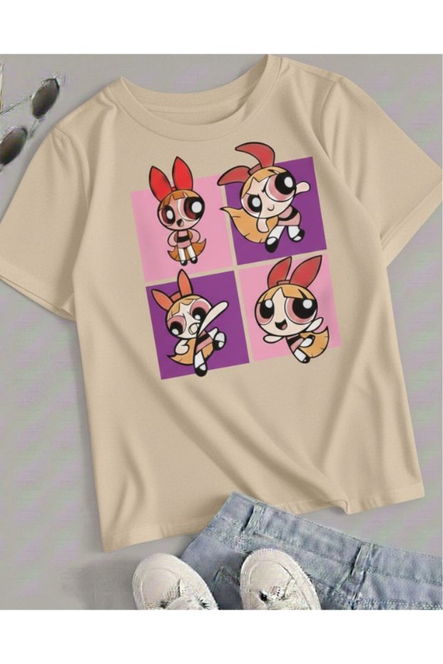 Power Puff Girls Printed Unisex Children's T-Shirt